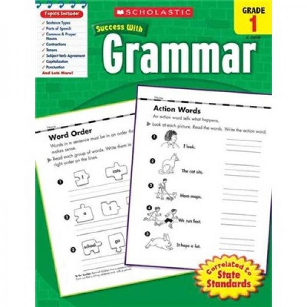 Scholastic Success with Grammar: Grade 1 学乐成功系列练习册：一年级语法