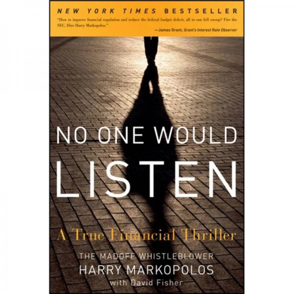 No One Would Listen: A True Financial Thriller  龐氏騙局
