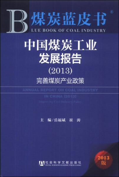 煤炭蓝皮书中国煤炭工业发展报告（2013）：完善煤炭产业政策