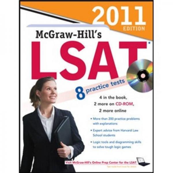 McGraw-Hill's LSAT with CD-ROM, 2011 Edition  麥克勞-希爾LSAT指南，2011版(配光盤(pán))