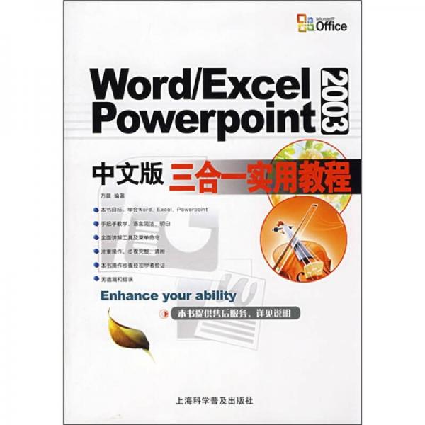 Word/Excel Powerpoint 2003中文版三合一实用教程