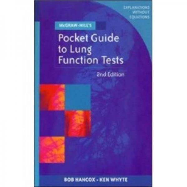 McGraw-Hill's Pocket Guide to Lung Function Tests (Lance Medical)