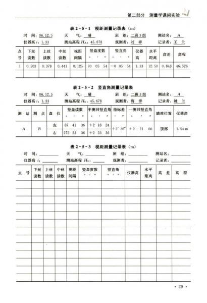 測(cè)量學(xué)實(shí)驗(yàn)指導(dǎo)（第二版）/普通高等教育農(nóng)業(yè)部“十二五”規(guī)劃教材·全國高等農(nóng)林院?！笆濉币?guī)劃教材