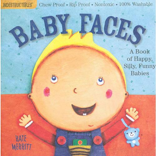 Indestructibles: Baby Faces 娃娃脸(防水无毒可咬婴幼儿玩具书) 
