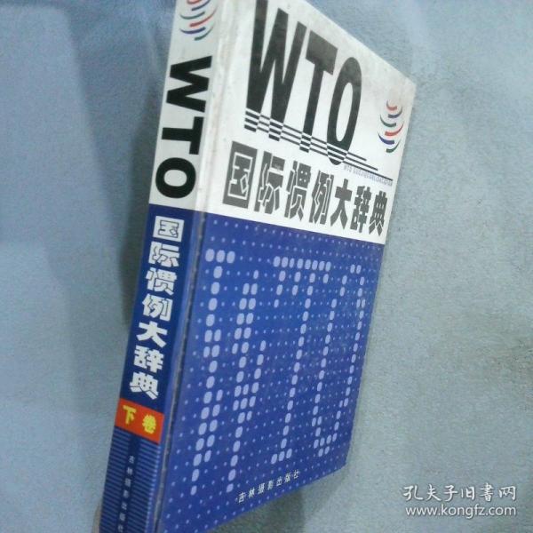 WTO國(guó)際慣例大辭典.上、中、下卷