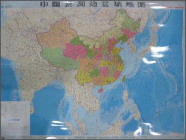 中國及周邊區(qū)域地圖