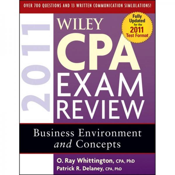 Wiley CPA Exam Review 2011 Business Environment and Concepts