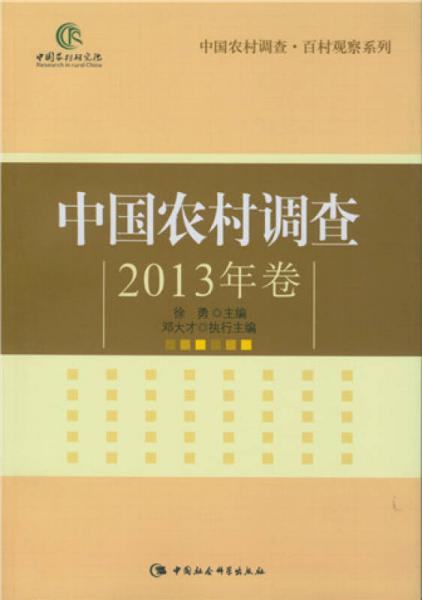 中国农村调查2013年卷