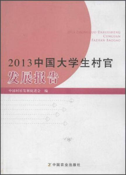 2013中国大学生村官发展报告