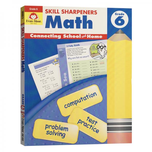 Evan-MoorSkillSharpeners技能铅笔刀MathGrade6六年级数学美国加州教辅