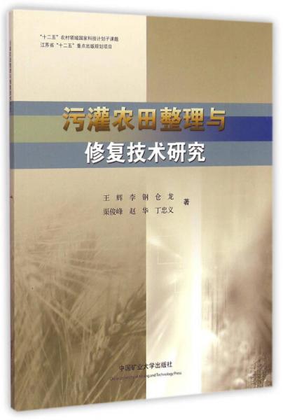 污灌農(nóng)田整理與修復(fù)技術(shù)研究
