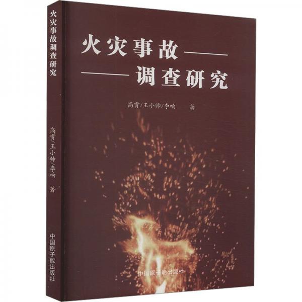 火災(zāi)事故調(diào)查研究 科技綜合 高霄,王小帥,李響 新華正版