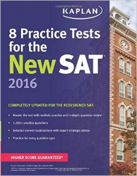 Kaplan 8 Practice Tests for the New SAT 2016