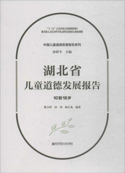湖北省兒童道德發(fā)展報告 10到18歲 