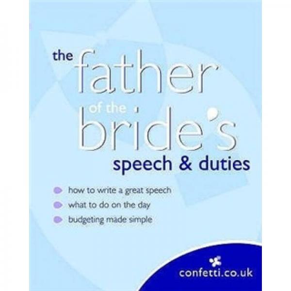 Father of the Bride's Speech and Duties