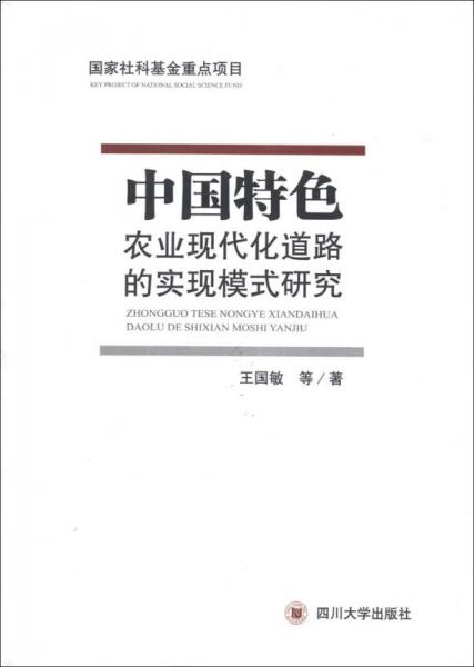 中國特色農(nóng)業(yè)現(xiàn)代化道路的實現(xiàn)模式研究