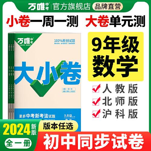 万唯中考大小卷.九年级全一册数学BS北师版 23年秋