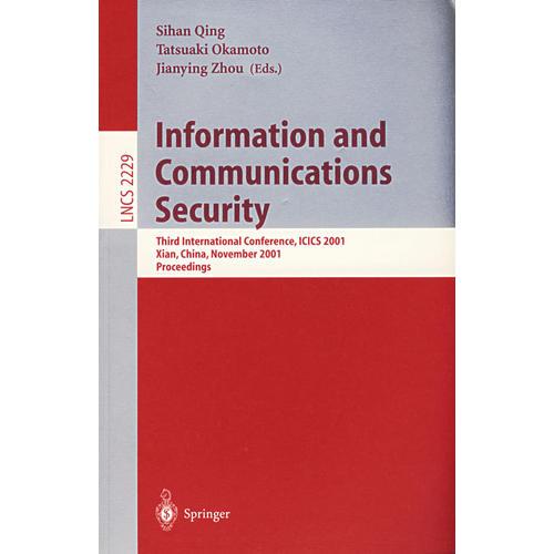 Information and Communications Security 信息及通信安全