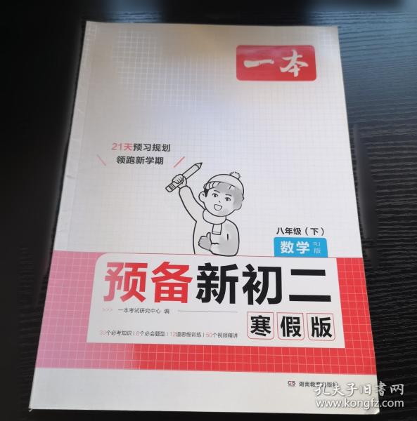 2025一本预备新初二数学人教版寒假初中八年级数学下册阅读方法技巧初中数学基础知识盘点数学自测练习题初中教辅书 开心教育