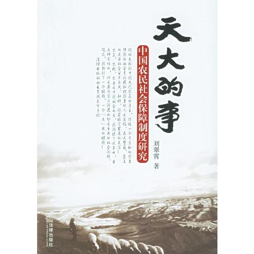 天大的事：中國農(nóng)民社會(huì)保障制度研究