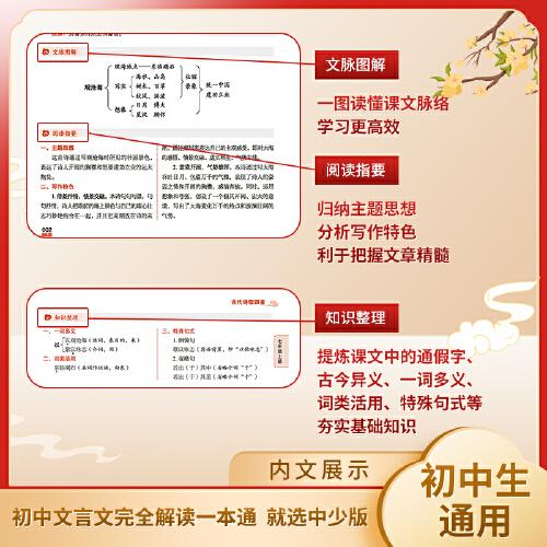 书声琅琅学古文系列 初中文言文完全解读一本通