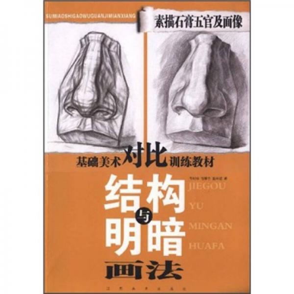 基礎(chǔ)美術(shù)對比訓(xùn)練教材：素描石膏五官及面像結(jié)構(gòu)與明暗畫法