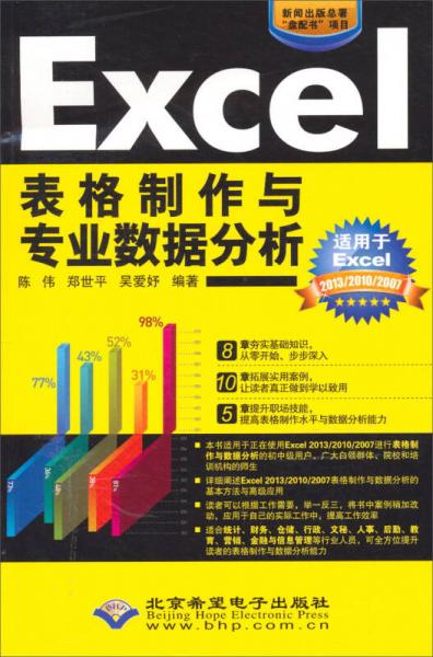 Excel表格制作与专业数据分析