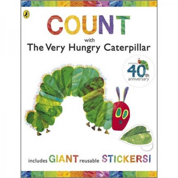 Count with the Very Hungry Caterpillar Sticker Book和饥饿的毛毛虫一起数数 英文原版