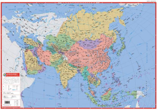 世界分国地图--亚洲地图