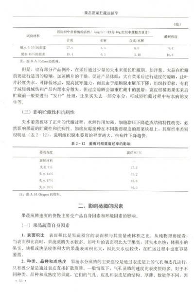 果品蔬菜贮藏运销学