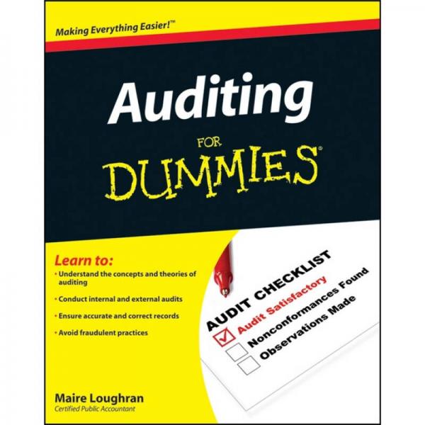 Auditing For Dummies  傻瓜書(shū)-審計(jì)學(xué)