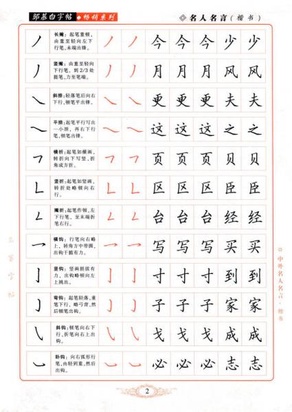 邹慕白字帖精品系列：中外名人名言（楷书）