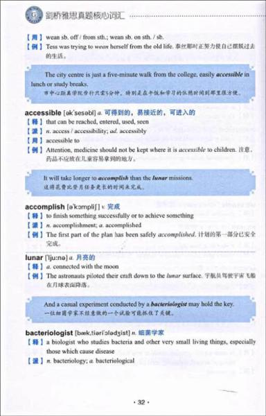 剑桥雅思真题核心词汇