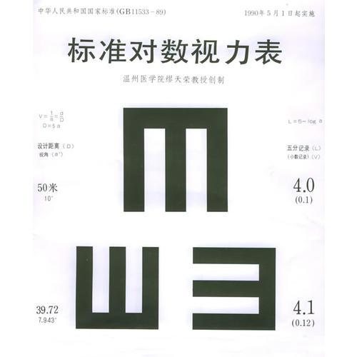 标准对数视力表