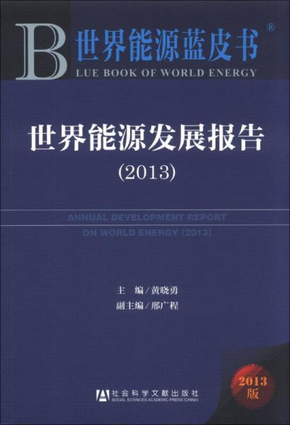 世界能源蓝皮书：世界能源发展报告（2013）