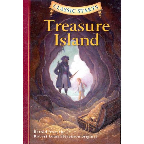 Classic Starts Audio: Treasure Island 罗伯特·史蒂文《金银岛》(含CD,精装) 