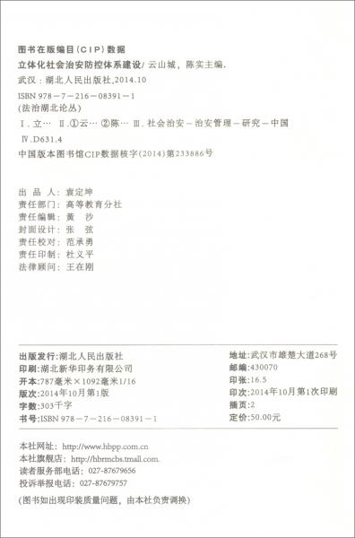 立體化社會(huì)治安防控體系建設(shè)