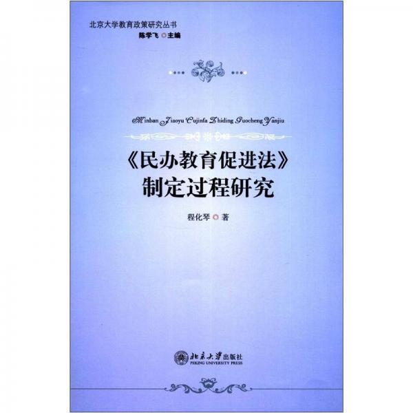 北京大学教育政策研究丛书：《民办教育促进法》制定过程研究