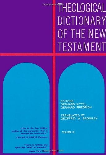 Theological Dictionary of the New Testament
