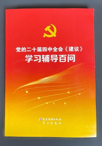 党的二十届四次中全会 建议