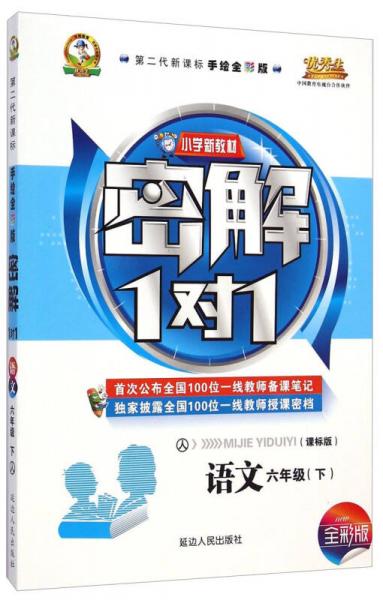 小学新教材密解1对1：语文六年级下（人 课标版 第二代新课标手绘全彩版）