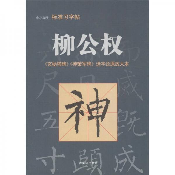 中小学生标准习字贴·柳公权：《玄秘塔碑》《神策军碑》选字还原放大本