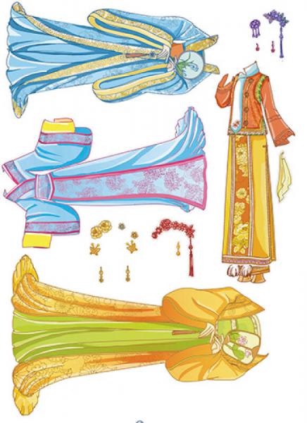 俏公主换装涂色：宫廷丽影