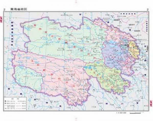 中国分省系列地图册：青海省地图册