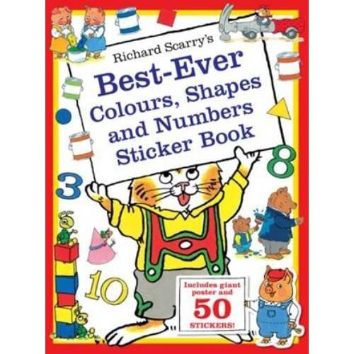 Richard Scarry's Best-ever Colours, Shapes and Numbers Sticker Book 斯凯瑞童书：色彩、形状、数字贴纸书 