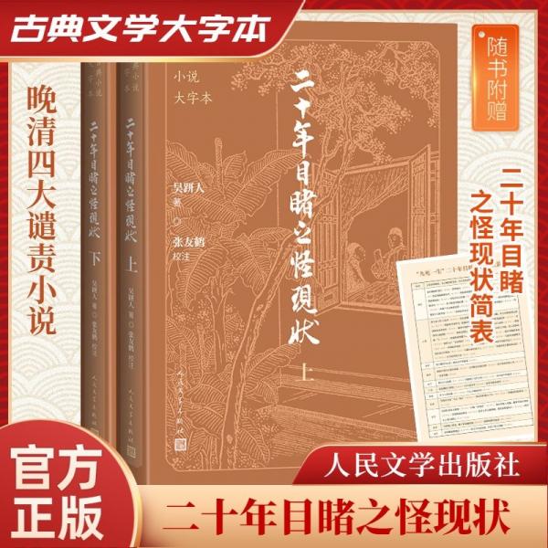 二十年目睹之怪現(xiàn)狀（上下 古典小說大字本）