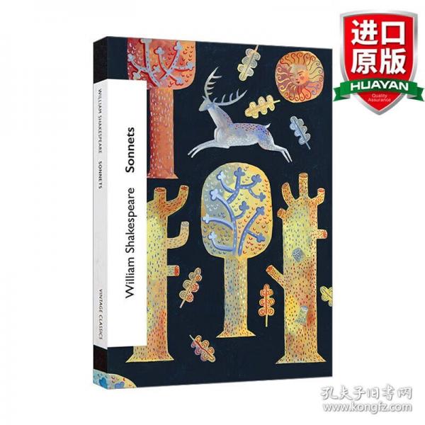 英文原版 Sonnets 莎士比亞十四行詩 Vintage情詩經(jīng)典系列 