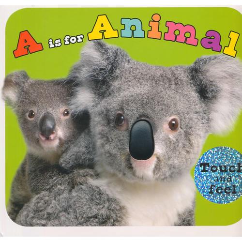 A is for Animal (ABC Books)学字母卡板触摸书