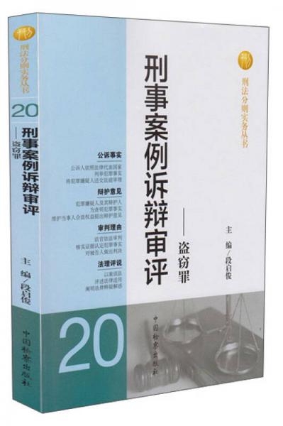 刑法分则实务丛书·刑事案例诉辩审评：盗窃罪