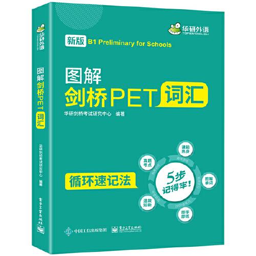 【自营】备考2021剑桥PET词汇 剑桥通用英语五级考试B1级别华研外语KET/PET系列小升初英语小学英语